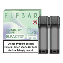 ELF Bar ELFA - Cranberry Grape Pod - 2er Pack