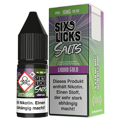 Six Licks E-Liquid - Gold - 10 ml Nikotinsalz