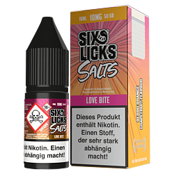 Six Licks E-Liquid - Love Bite - 10 ml Nikotinsalz
