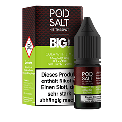 Pod Salt Fusion - Big Tasty - Cola with Lime - 10 ml Nikotinsalz Liquid