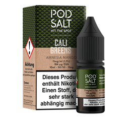 Pod Salt Fusion - Cali Greens - Amnesia Mango - 10 ml Nikotinsalz Liquid