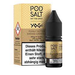 Pod Salt Fusion - YOGI - Peanut Butter Banana Granola - 10 ml Nikotinsalz Liquid