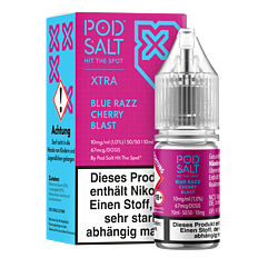 Pod Salt Xtra - Blue Razz Cherry Blast - 10 ml Nikotinsalz Liquid