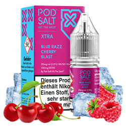 Pod Salt Xtra - Blue Razz Cherry Blast - 10 ml Nikotinsalz Liquid