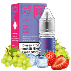 Pod Salt Xtra - Grape Berry Burst - 10 ml Nikotinsalz Liquid