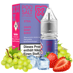 Pod Salt Xtra - Grape Berry Burst - 10 ml Nikotinsalz Liquid