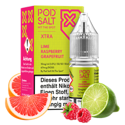 Pod Salt Xtra - Lime Raspberry Grapefruit - 10 ml Nikotinsalz Liquid