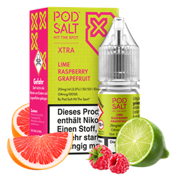 Pod Salt Xtra - Lime Raspberry Grapefruit - 10 ml Nikotinsalz Liquid