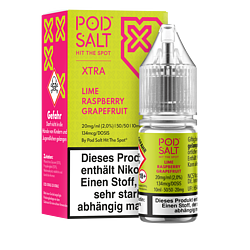 Pod Salt Xtra - Lime Raspberry Grapefruit - 10 ml Nikotinsalz Liquid