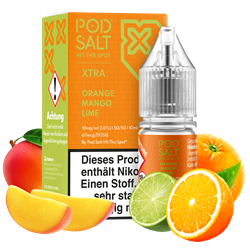 Pod Salt Xtra - Orange Mango Lime - 10 ml Nikotinsalz Liquid