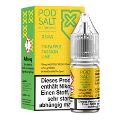 Pod Salt Xtra - Pineapple Passion Lime - 10 ml Nikotinsalz Liquid