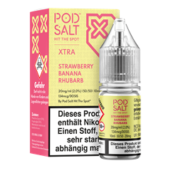 Pod Salt Xtra - Strawberry Banana Rhubarb - 10 ml Nikotinsalz Liquid