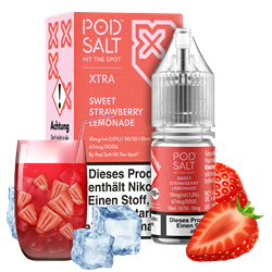 Pod Salt Xtra - Sweet Strawberry Lemonade - 10 ml Nikotinsalz Liquid