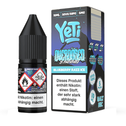 Yeti Overdosed - Blueberry Razz Ice - 10 ml Nikotinsalz Liquid