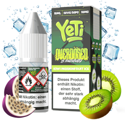 Yeti Overdosed - Kiwi Passionfruit Ice - 10 ml Nikotinsalz Liquid