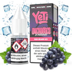 Yeti Overdosed - Red Grape Ice - 10 ml Nikotinsalz Liquid