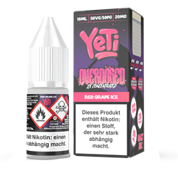 Yeti Overdosed - Red Grape Ice - 10 ml Nikotinsalz Liquid