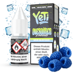 Yeti Overdosed - Sour Blue Razz - 10 ml Nikotinsalz Liquid