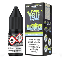 Yeti Overdosed - Sour Blue Razz - 10 ml Nikotinsalz Liquid
