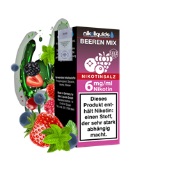 nikoliquids Beeren Mix 50/50 - 10 ml Nikotinsalz-Liquid