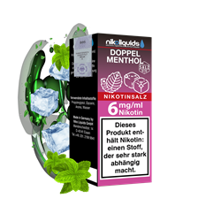 nikoliquids Doppel Menthol 50/50 - 10 ml Nikotinsalz-Liquid