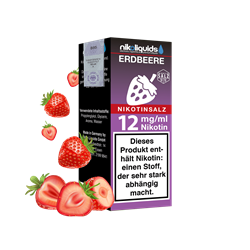 nikoliquids Erdbeere 50/50 - 10 ml Nikotinsalz-Liquid