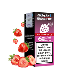 nikoliquids Erdbeere 50/50 - 10 ml Nikotinsalz-Liquid