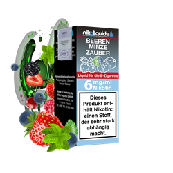 nikoliquids Beeren Minze Zauber 50/50 - 10 ml E-Liquid
