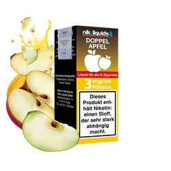 nikoliquids Doppel Apfel 70/30 - 10 ml E-Liquid