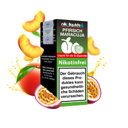 nikoliquids Pfirsich-Maracuja 70/30 - 10 ml E-Liquid