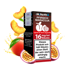 nikoliquids Pfirsich-Maracuja 70/30 - 10 ml E-Liquid