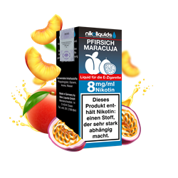 nikoliquids Pfirsich-Maracuja 70/30 - 10 ml E-Liquid