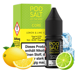 Pod Salt Core - Lemon & Lime Ice - 10 ml Nikotinsalz Liquid