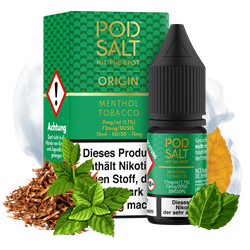 Pod Salt Origin - Menthol Tobacco - 10 ml Nikotinsalz Liquid