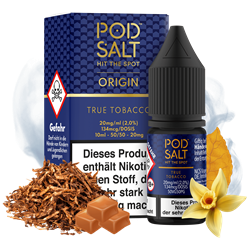 Pod Salt Origin - True Tobacco - 10 ml Nikotinsalz Liquid