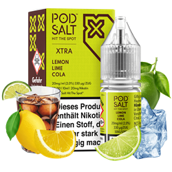 Pod Salt Xtra - Lemon Lime Cola - 10 ml Nikotinsalz Liquid