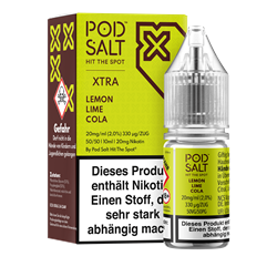 Pod Salt Xtra - Lemon Lime Cola - 10 ml Nikotinsalz Liquid