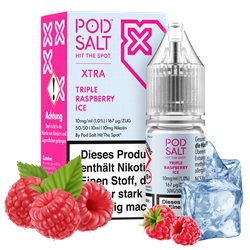 Pod Salt Xtra - Triple Raspberry Ice - 10 ml Nikotinsalz Liquid