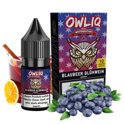 OWLIQ Weihnachtsedition - Blaubeer Glhwein - 10 ml Nikotinsalz Liquid