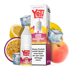 YeTi Summit - Lemon Peach Passionfruit Ice - 10 ml Overrdozed Nikotinsalz Liquid