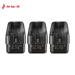 ELF Bar ELFX - Cartridge V2 - 2 ml - 3er Pack