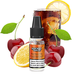 Drip Hacks Pocket Salt - Fizzy Cherry Cola - 10 ml Nikotinsalz Liquid