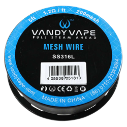 VandyVape - SS316L Mesh Wire - 200 Mesh - 5 Fuß = 152,4 cm 