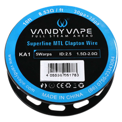 VandyVape KA1 Superfine MTL Clapton - 30 ga + 38 ga 