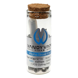 VandyVape Alpha Braid Coil - 26ga*(40ga*2)*16 Ni80 - 10Stck 