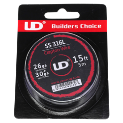 UD SS316 Clapton Draht - 26ga * 30ga - 4 m Rolle