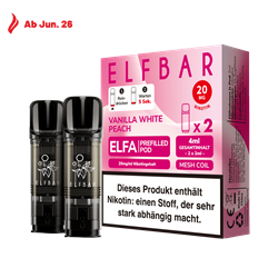 ELF Bar ELFA - Vanilla White Peach Pod - 2er Pack