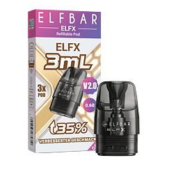 ELF Bar ELFX - V2.0 Cartridge - 3 ml - 3er Pack