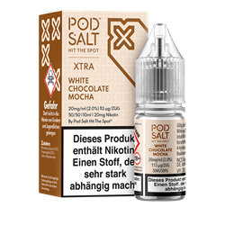 Pod Salt Xtra - White Chocolate Mocha - 10 ml Nikotinsalz Liquid