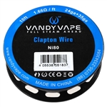 VandyVape Ni80 Clapton Draht - 35 ga - 10 Fuß = 304.8 cm